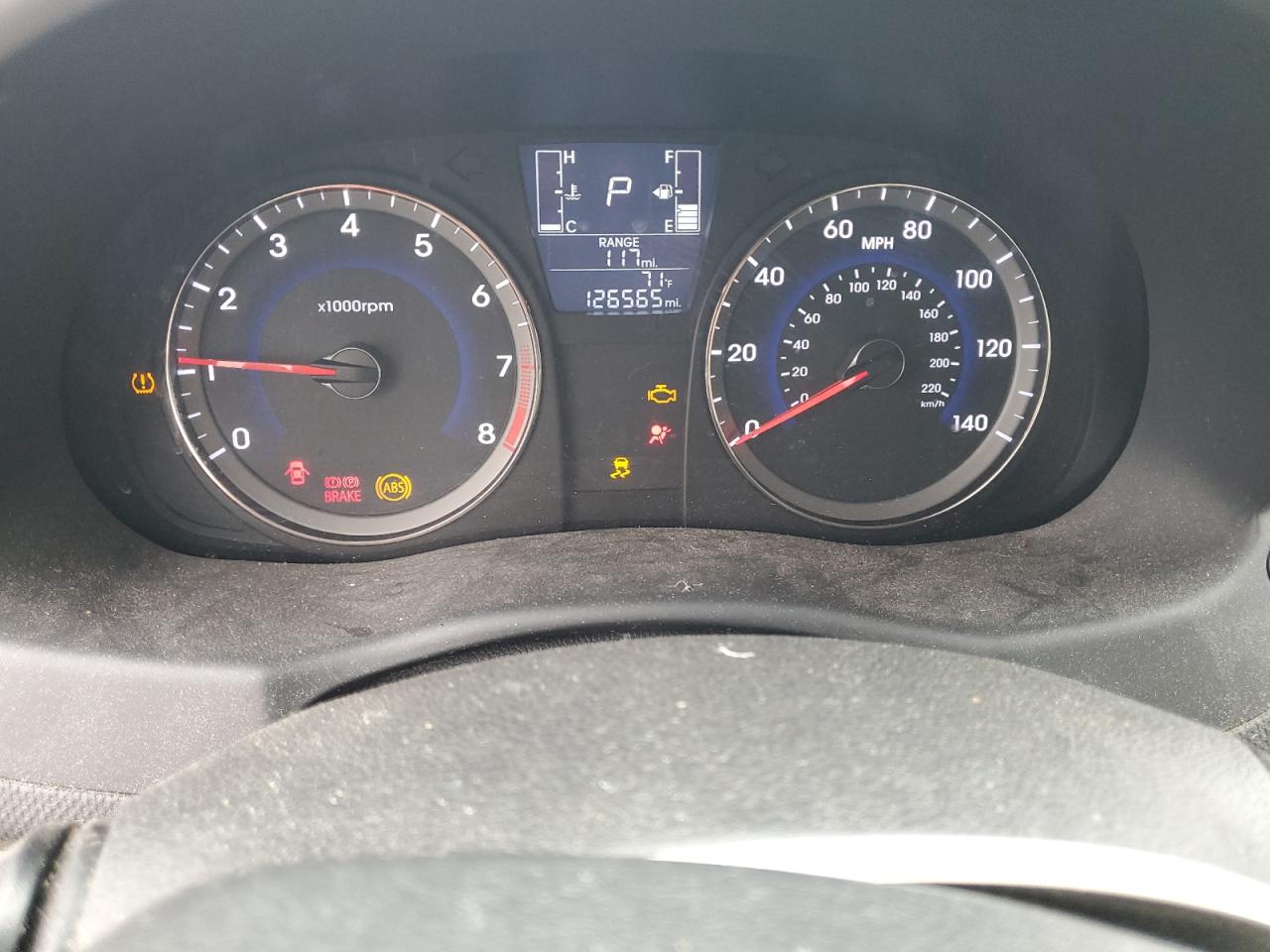 2016 Hyundai Accent VIN KMHCT48E8GU099901 Copart auction photo, front end / side damage thumbnail 9