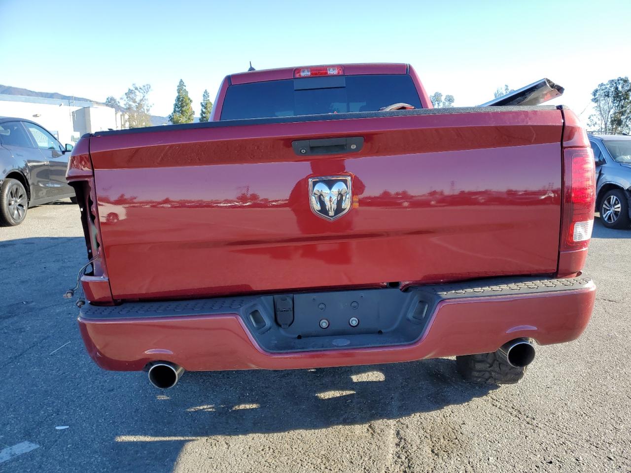2014 RAM 1500 VIN 1C6RR6HT6ES114599 Copart auction photo, side / front end damage thumbnail 6