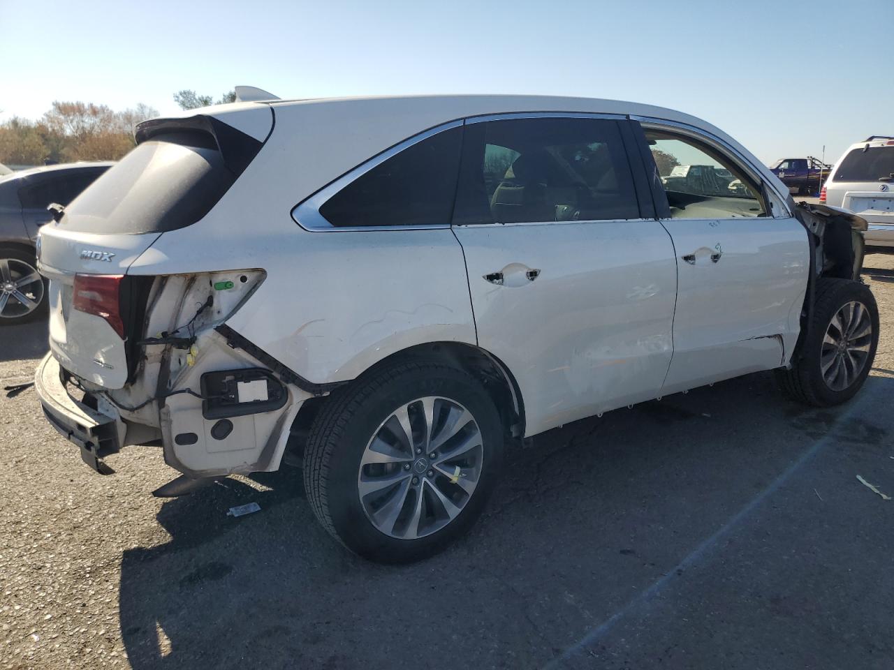 2016 Acura MDX VIN 5FRYD4H40GB034214 Copart auction photo, front end / rear end damage thumbnail 3