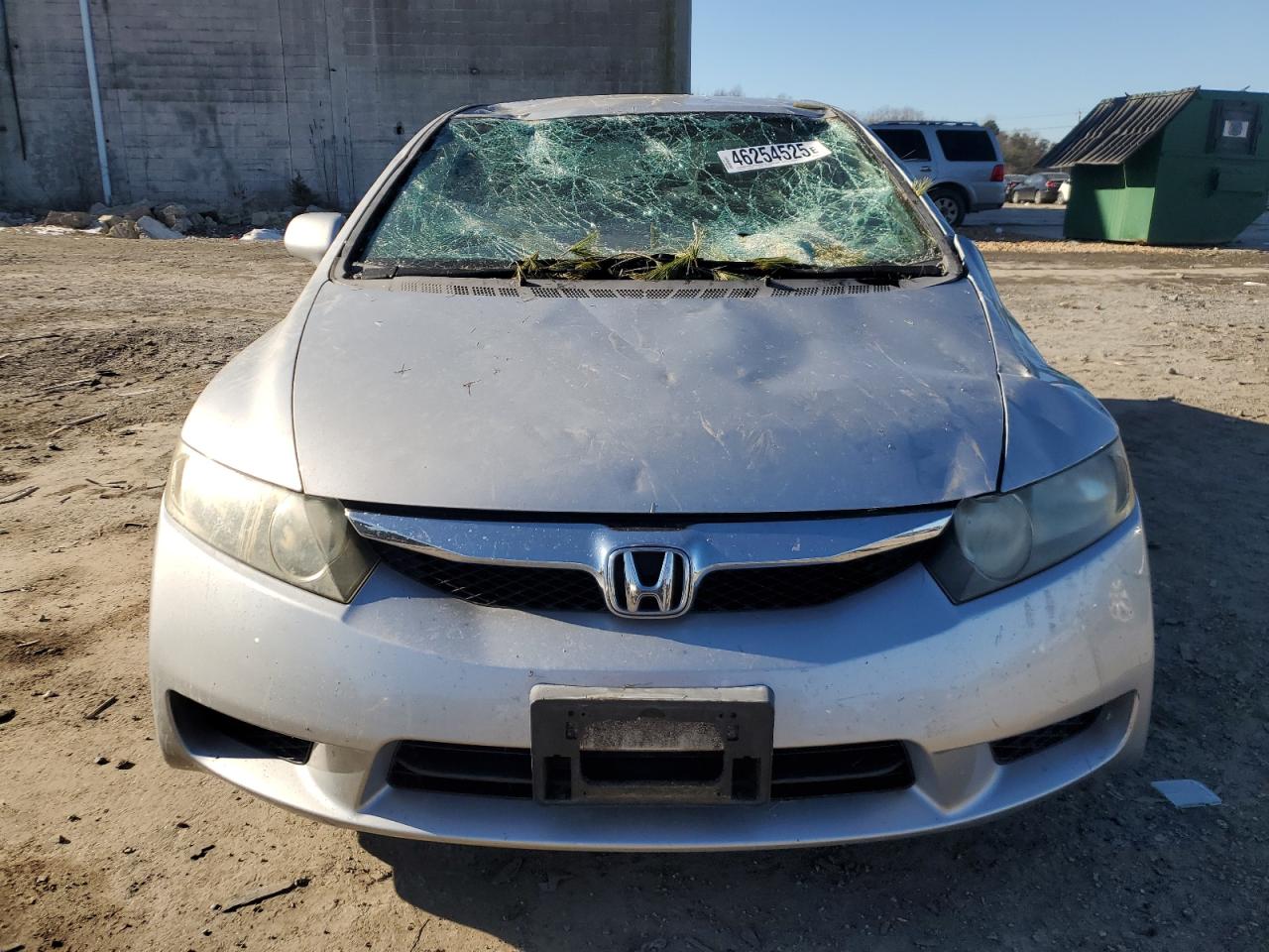 2009 Honda Civic VIN 1HGFA16569L023425 Copart auction photo, front end / top/roof damage thumbnail 5