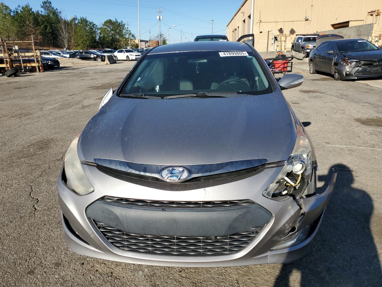 2011 Hyundai Sonata VIN KMHEC4A41BA017677 Copart auction photo, front end damage thumbnail 5