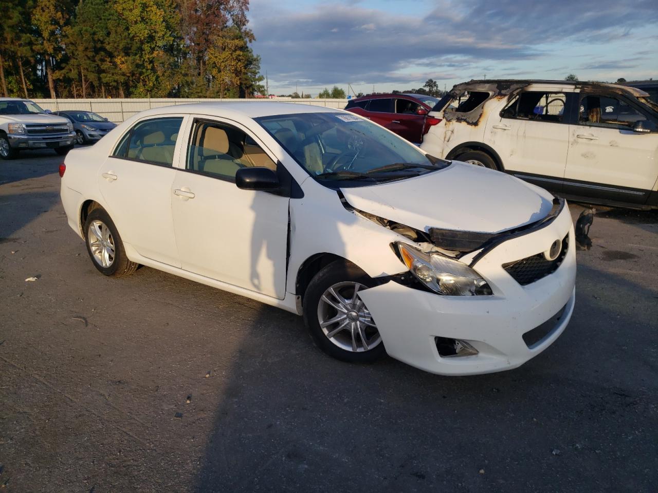 2010 Toyota Corolla VIN 2T1BU4EE2AC370687 Copart auction photo, front end / undercarriage damage thumbnail 4