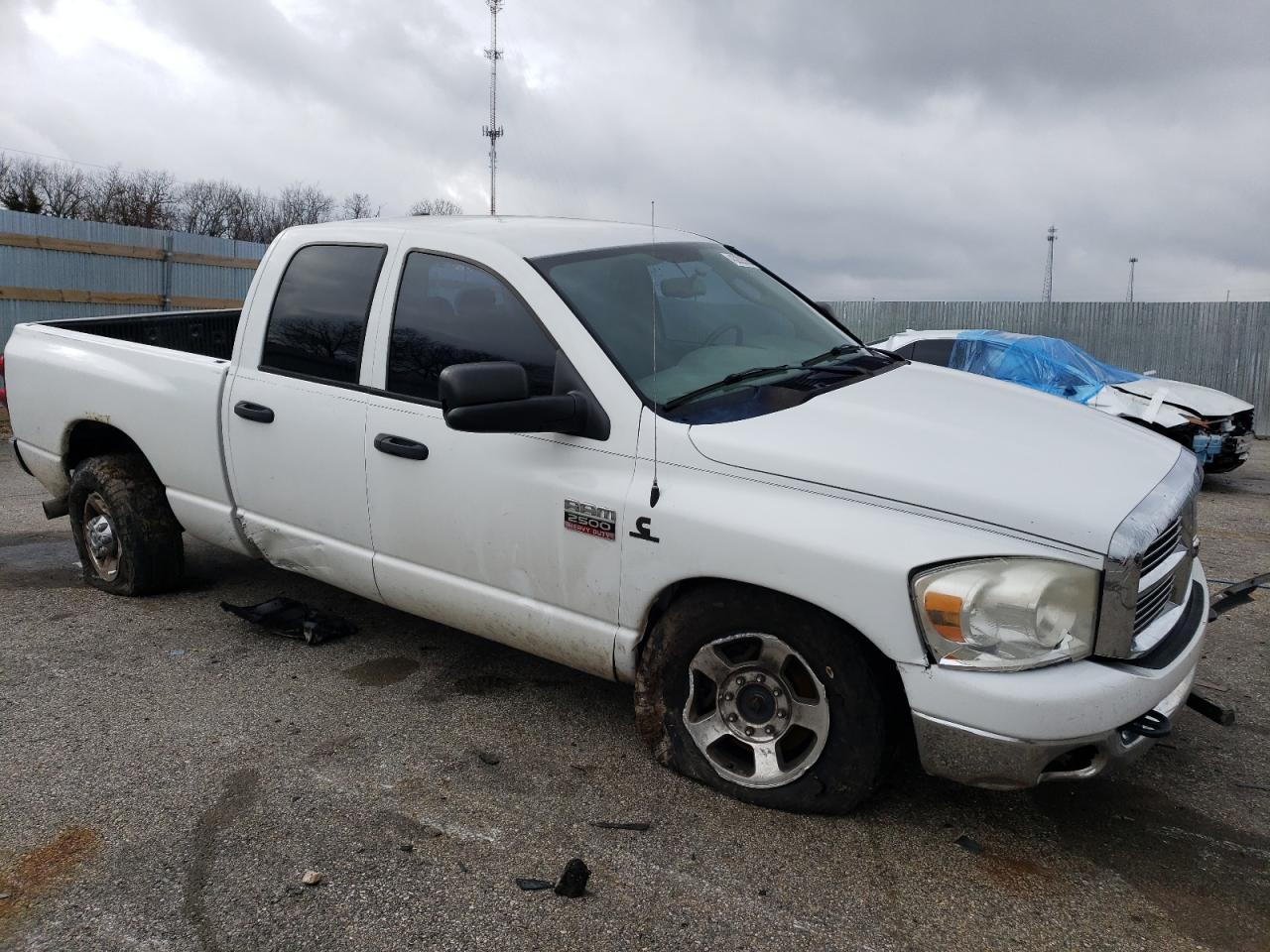 2008 Dodge RAM VIN 3D7KS28A48G116634 Copart auction photo, side damage thumbnail 4