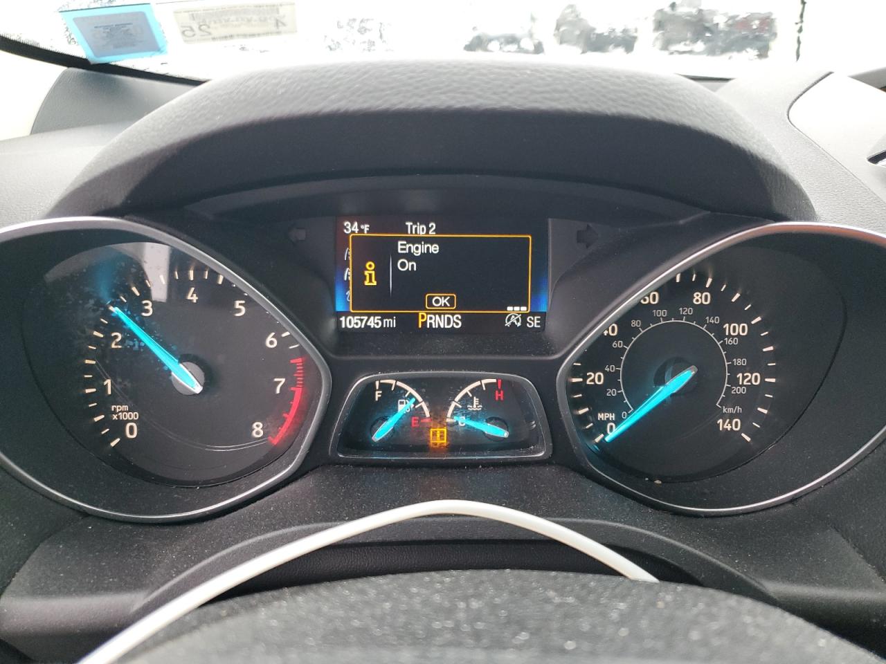 2017 Ford Escape VIN 1FMCU9G93HUC81186 Copart auction photo, front end damage thumbnail 9