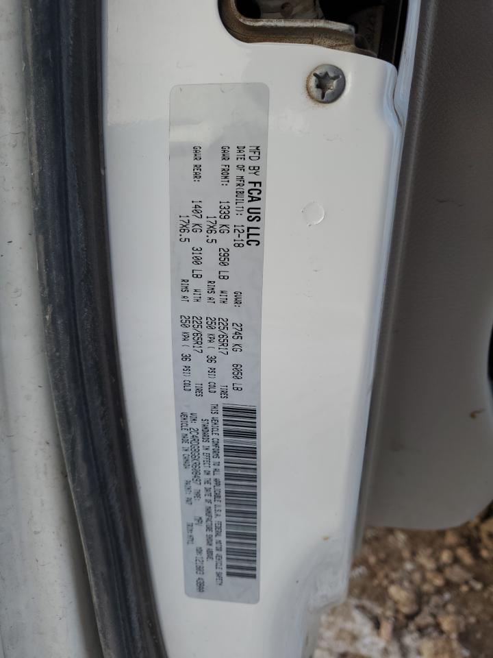 2019 Dodge Caravan VIN 2C4RDGBG6KR608497 Copart auction photo, front end damage thumbnail 14