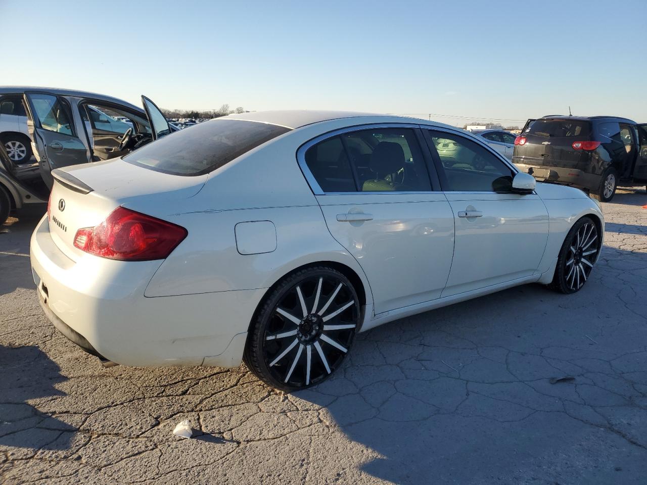 2007 Infiniti G VIN JNKBV61E17M713773 Copart auction photo, mechanical / minor dent/scratches damage thumbnail 3