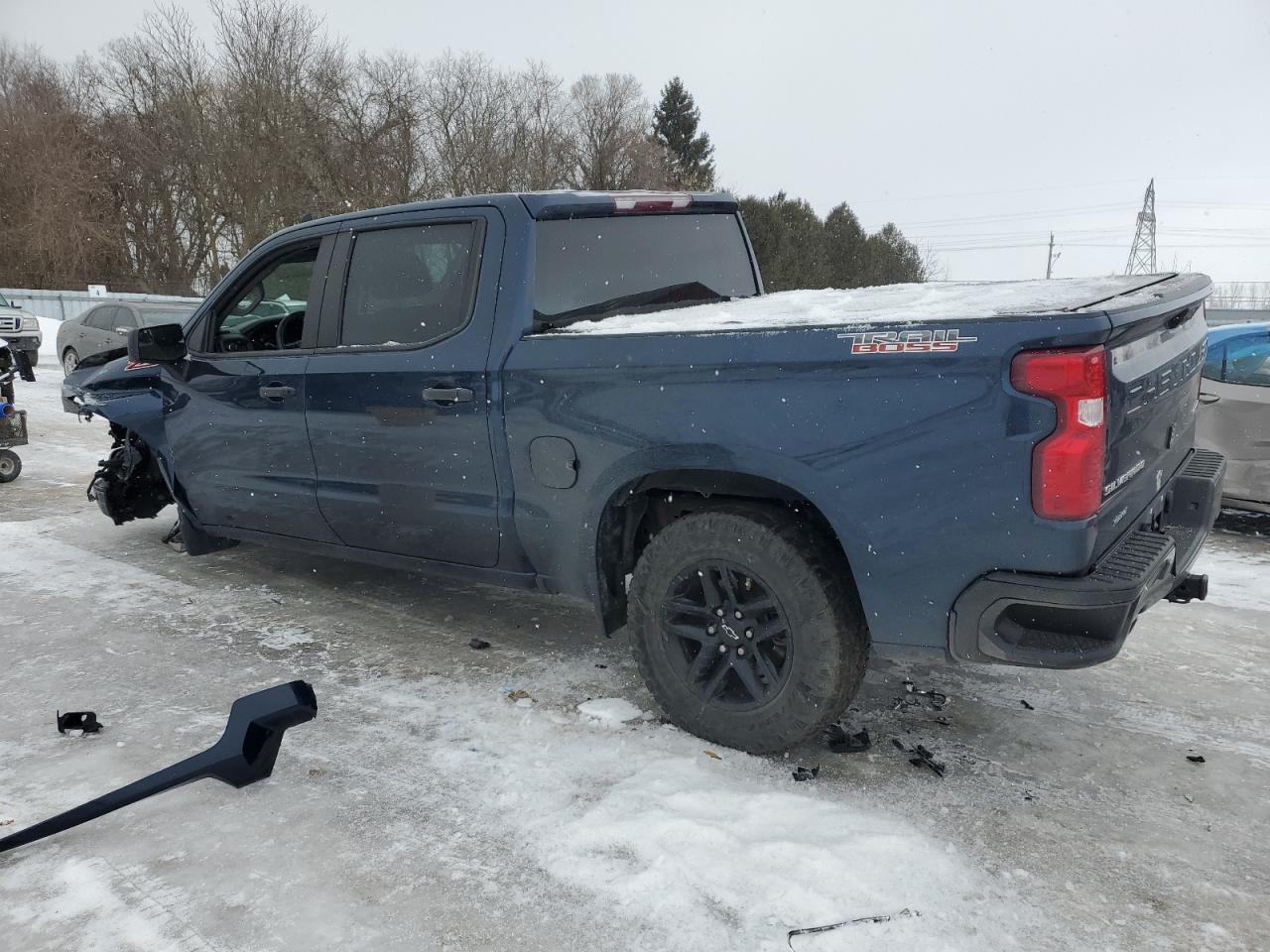 2022 Chevrolet Silverado VIN 3GCPDCED4NG506191 Copart auction photo, front end / undercarriage damage thumbnail 2