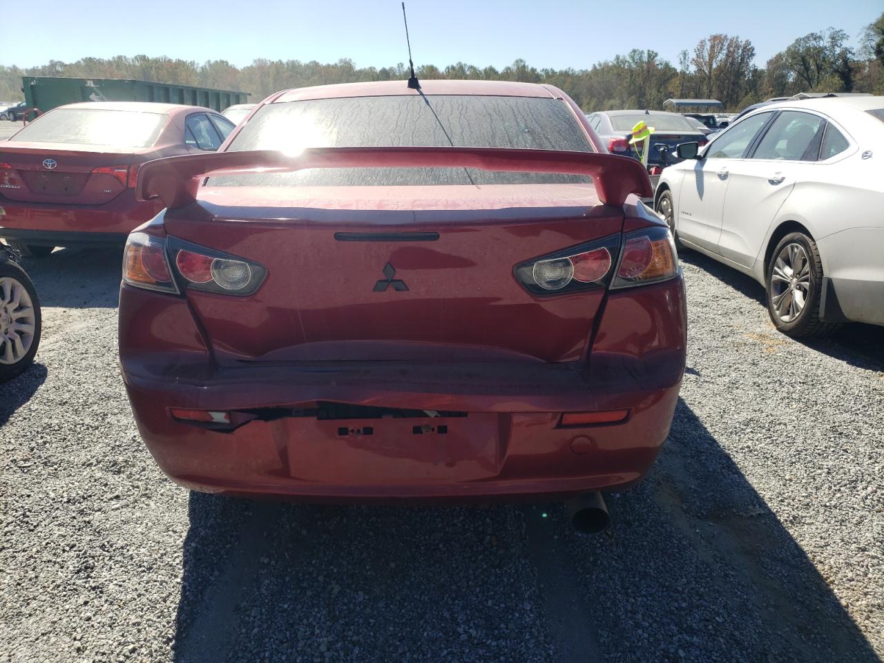 2008 Mitsubishi Lancer VIN JA3AU26U18U007783 Copart auction photo, rear end / front end damage thumbnail 6