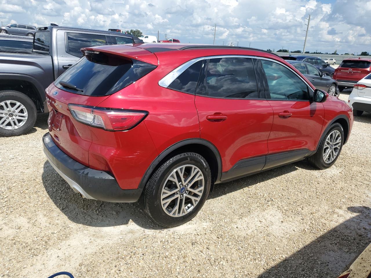 2021 Ford Escape VIN 1FMCU0H6XMUA23483 Copart auction photo, water/flood damage thumbnail 3
