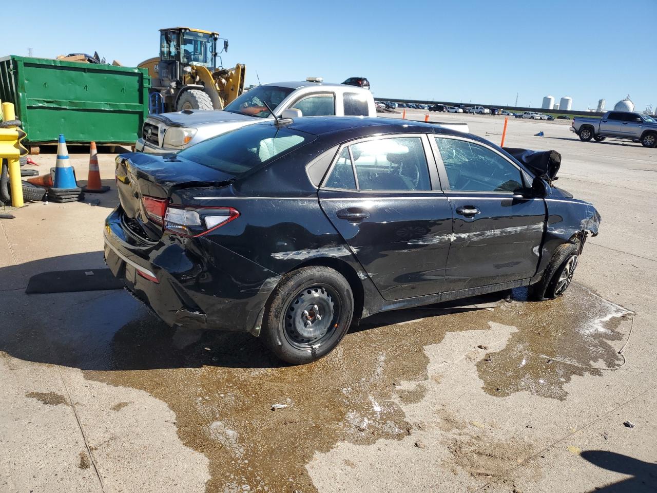 2023 KIA Rio VIN 3KPA24AD7PE621891 Copart auction photo, all over damage thumbnail 3