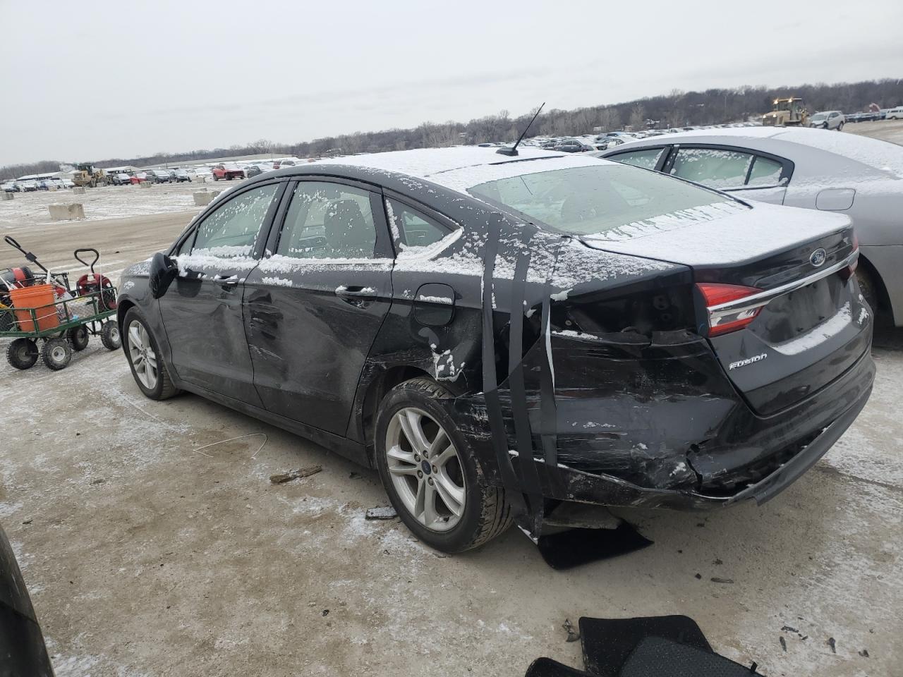 2018 Ford Fusion VIN 3FA6P0H72JR106657 Copart auction photo, rear end damage thumbnail 2