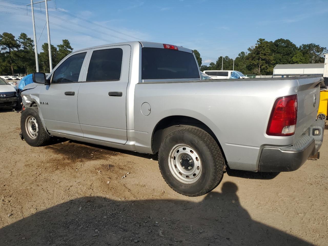 2010 Dodge RAM VIN 1D7RB1CPXAS103938 Copart auction photo, front end / side damage thumbnail 2