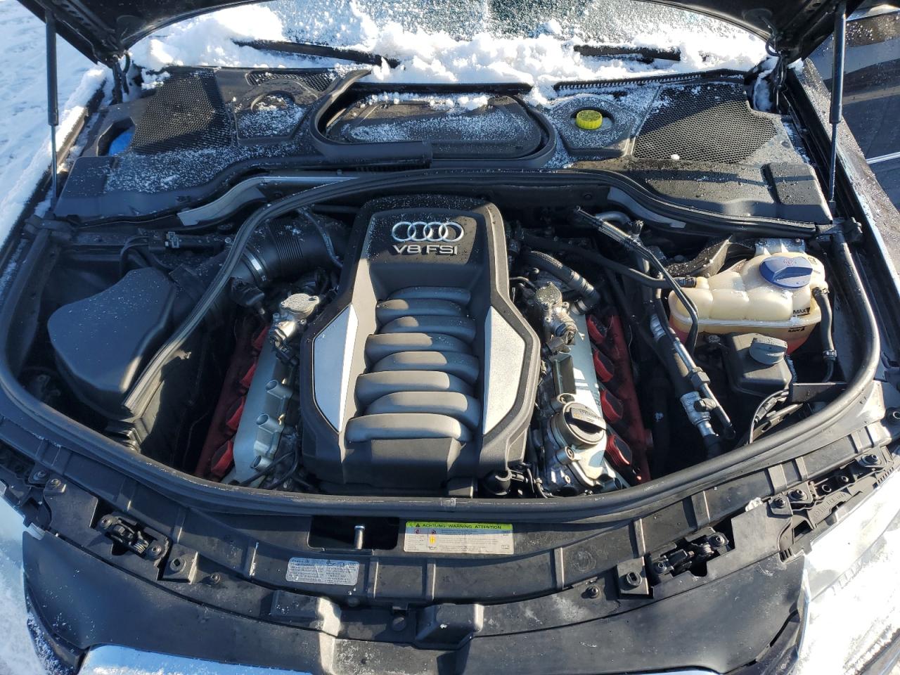 2010 Audi A8 VIN WAURVAFA7AN007320 Copart auction photo, front end damage thumbnail 11