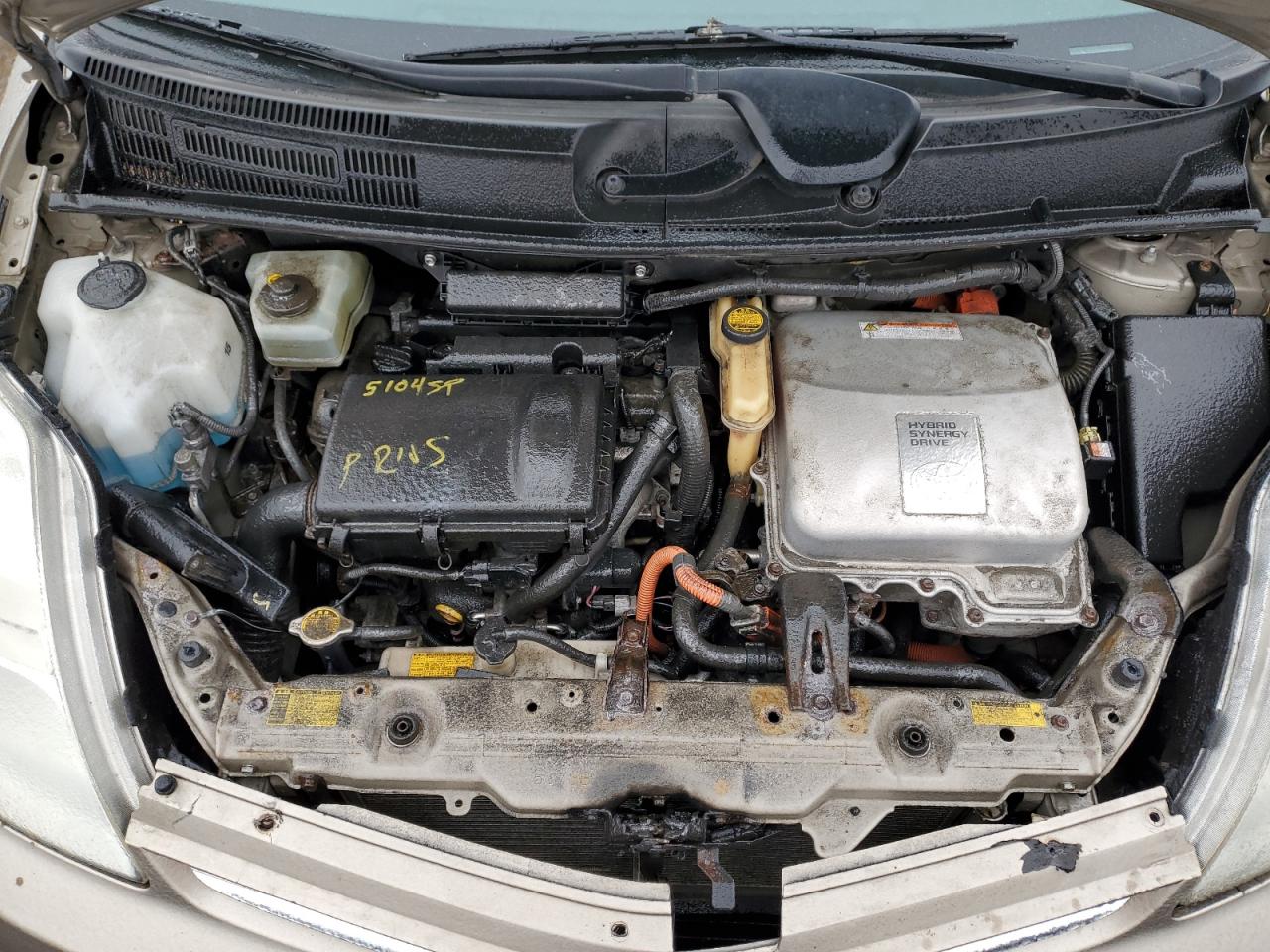 2008 Toyota Prius VIN JTDKB20U983316864 Copart auction photo, rear end / front end damage thumbnail 11