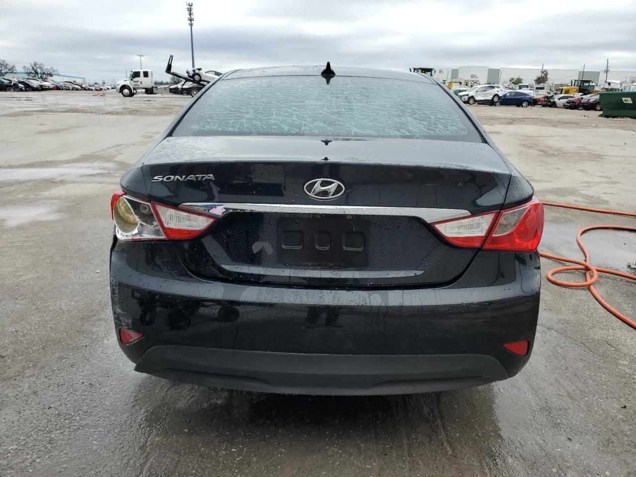 2014 Hyundai Sonata VIN 5NPEB4AC8EH923109 Copart auction photo, front end / rear end damage thumbnail 6