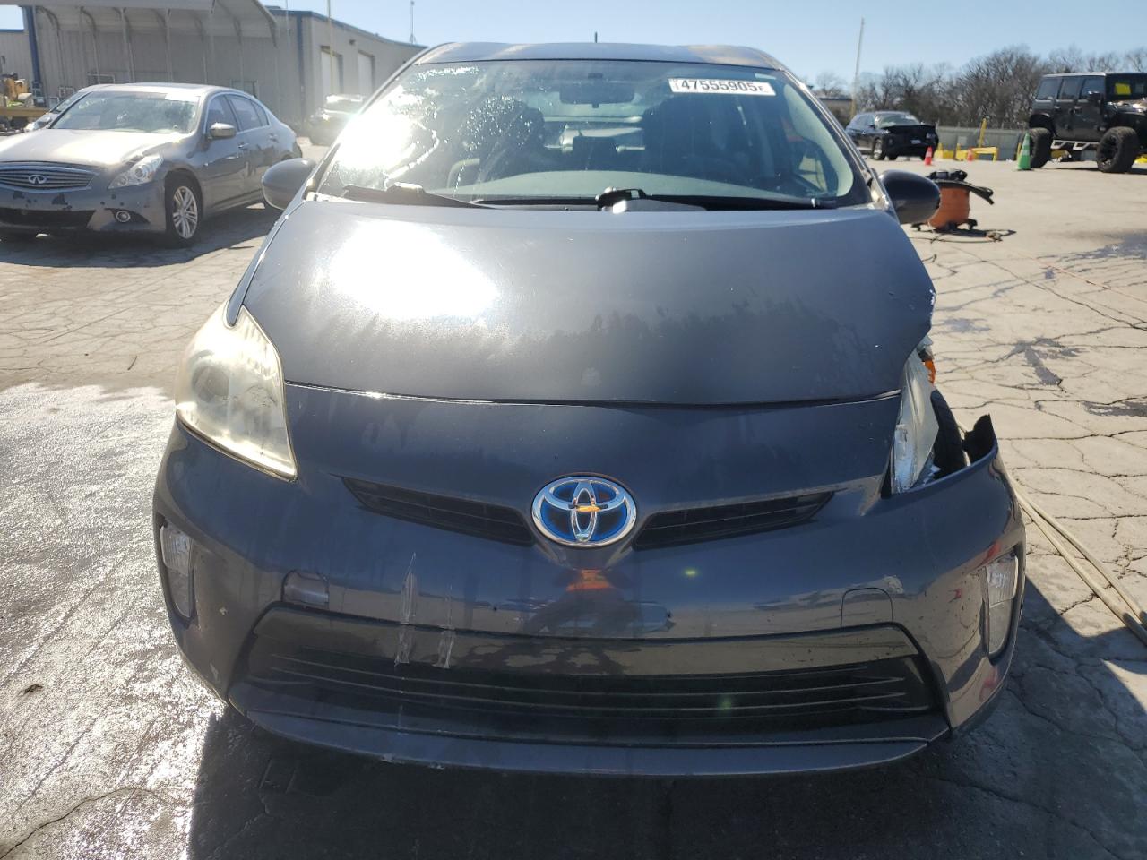 2012 Toyota Prius VIN JTDKN3DU9C1592778 Copart auction photo, front end / side damage thumbnail 5