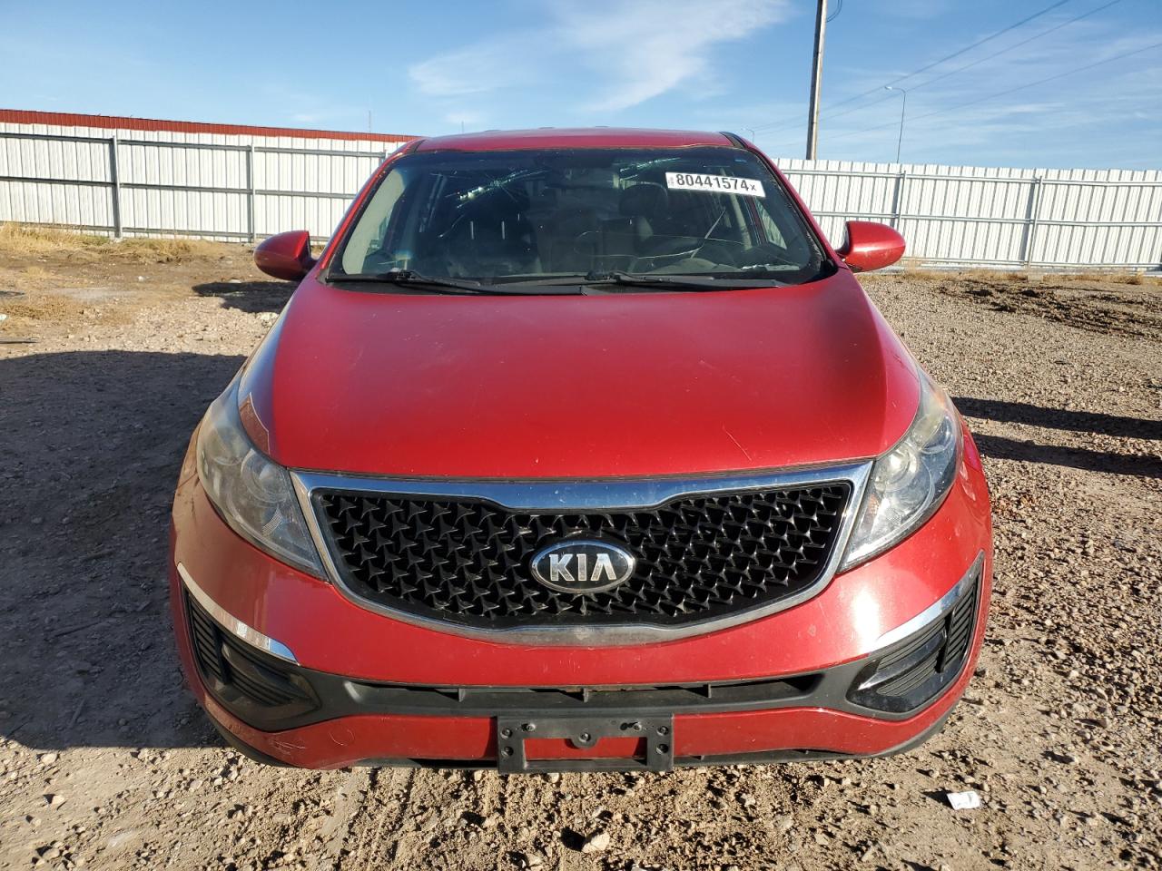 2015 KIA Sportage VIN KNDPBCAC4F7701563 Copart auction photo, front end / hail damage thumbnail 5