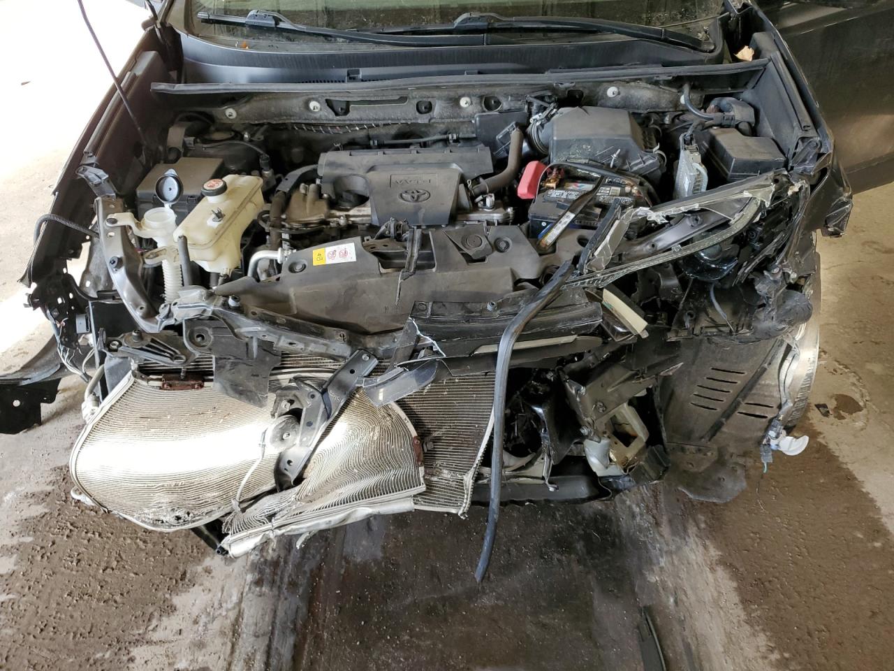 2017 Toyota RAV 4 VIN JTMRFREV2HD205905 Copart auction photo, front end damage thumbnail 13