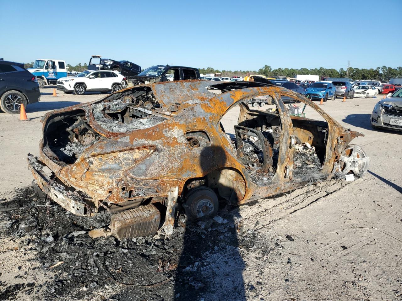 2014 Mercedes-Benz Cls-klasse VIN WDDLJ7DB0EA099361 Copart auction photo, burn / missing/altered vin damage thumbnail 3