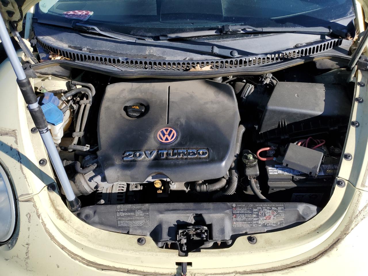 2004 Volkswagen Beetle VIN 3VWCD21YX4M301439 Copart auction photo, front end damage thumbnail 11