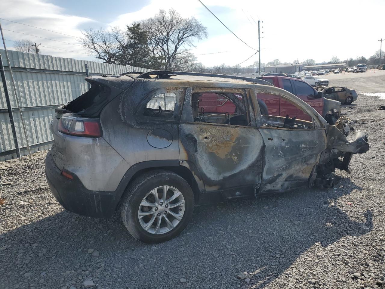 2019 Jeep Grand Cherokee VIN 1C4PJLCB7KD439167 Copart auction photo, burn / front end damage thumbnail 3