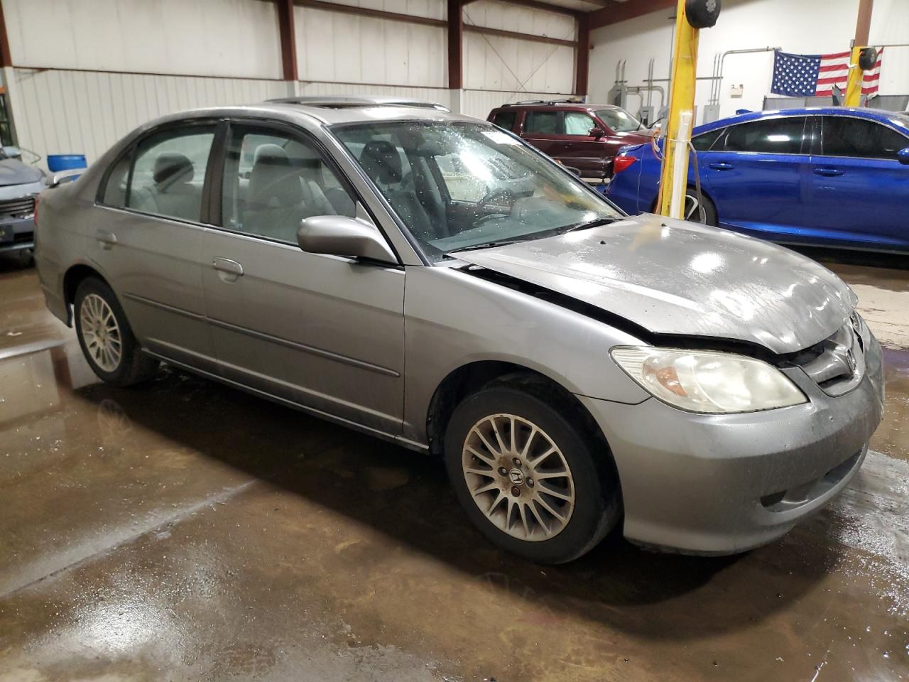 2005 Honda Civic VIN 2HGES26715H614009 Copart auction photo, front end damage thumbnail 4