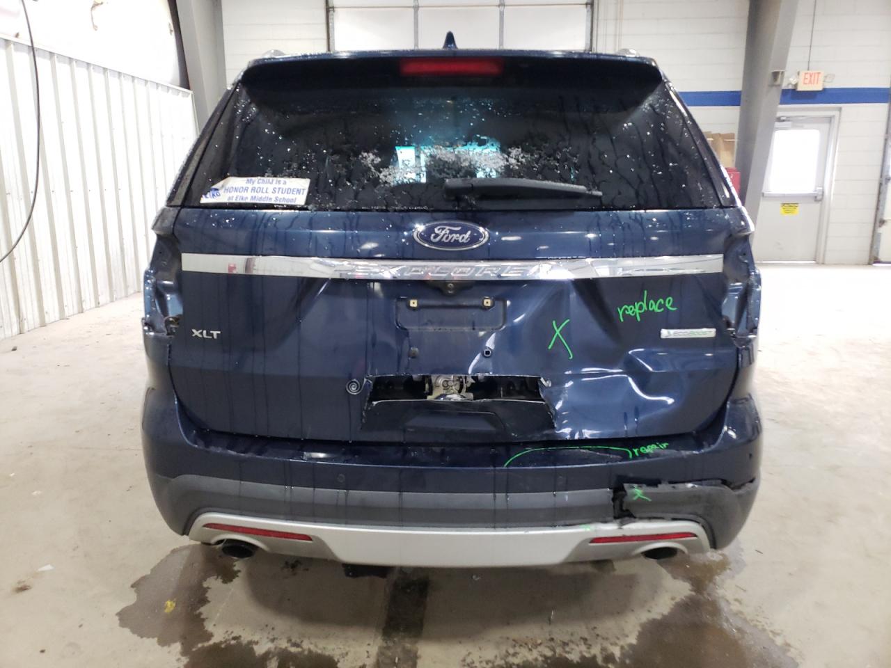 2016 Ford Explorer VIN 1FM5K7DH4GGC98672 Copart auction photo, rear end damage thumbnail 6