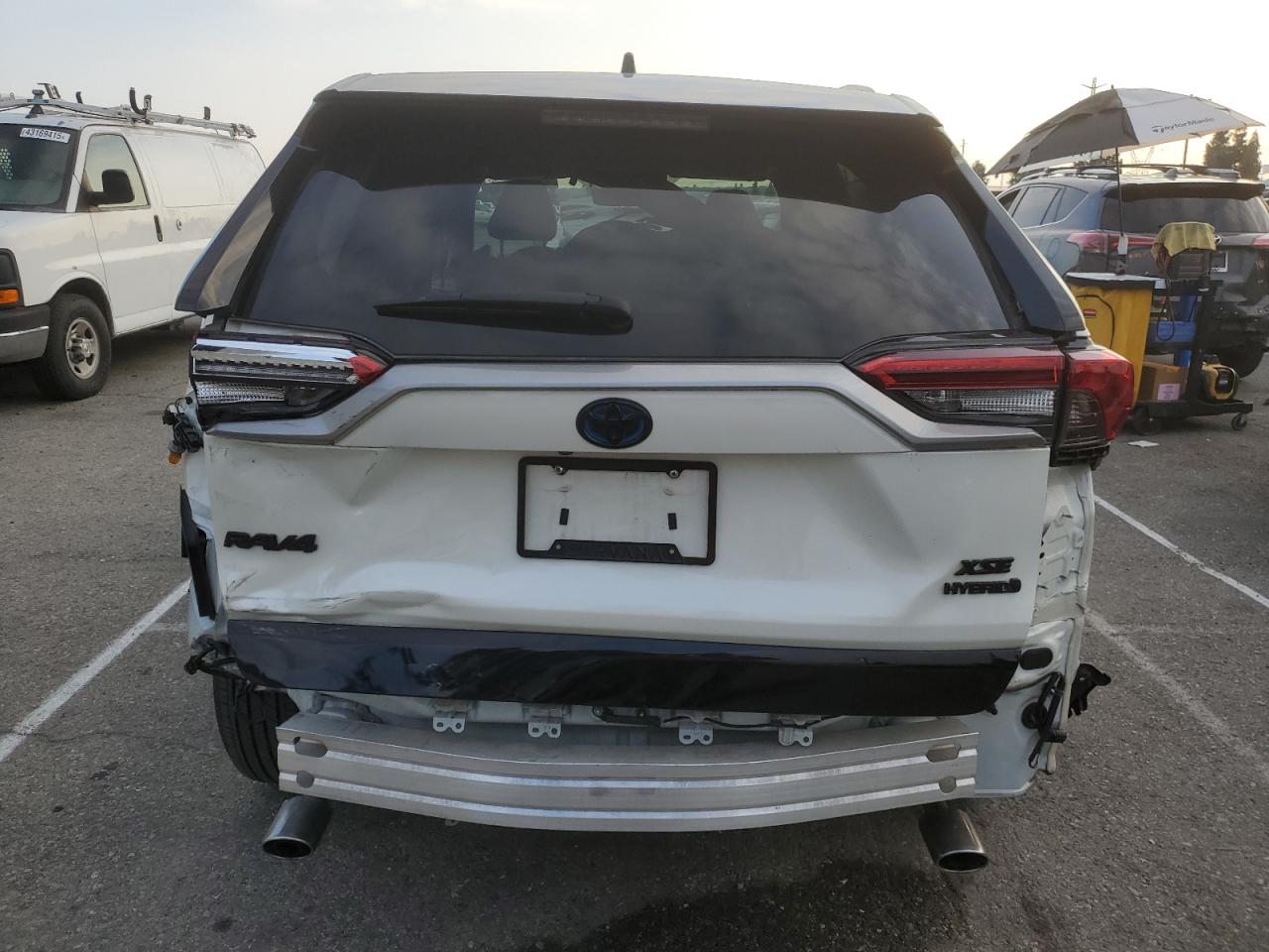 2021 Toyota RAV 4 VIN 4T3E6RFV0MU044528 Copart auction photo, rear end / front end damage thumbnail 6