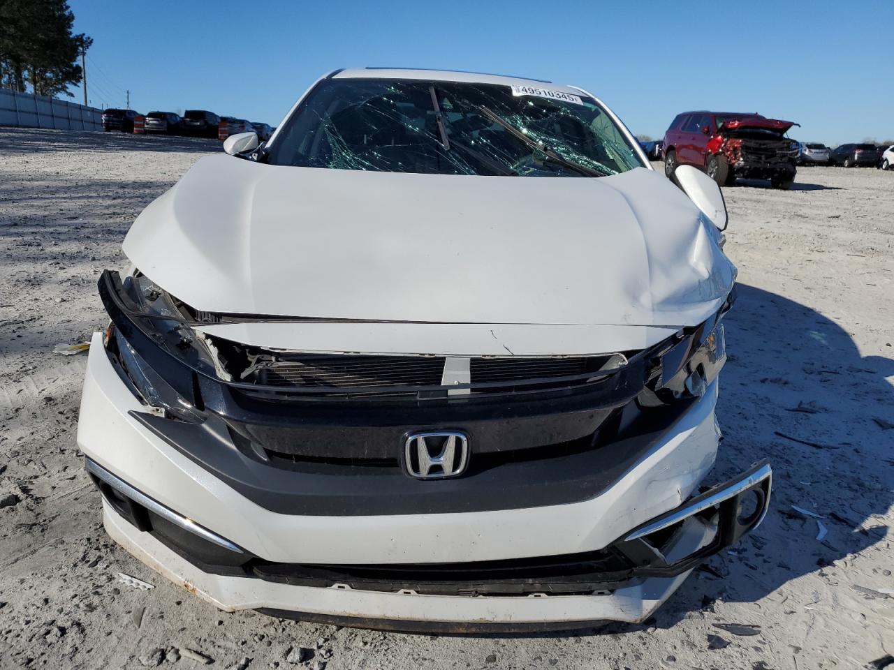 2020 Honda Civic VIN 19XFC1F38LE015060 Copart auction photo, front end damage thumbnail 5