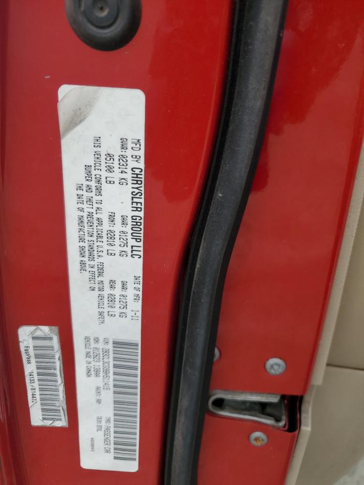 2011 Dodge Charger VIN 2B3CL3CG9BH511415 Copart auction photo, front end damage thumbnail 12