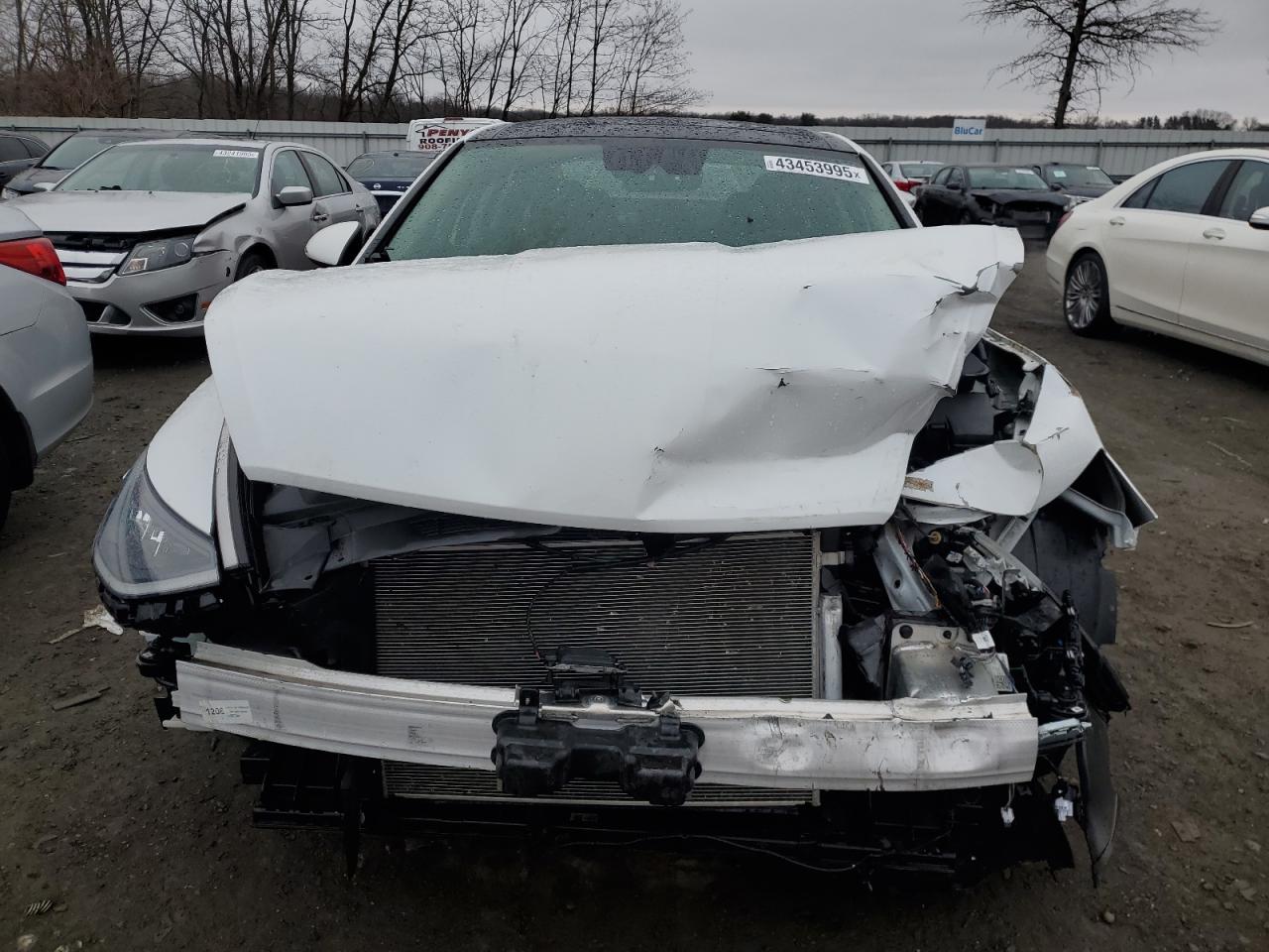 2021 Hyundai Sonata VIN 5NPEF4JA7MH091666 Copart auction photo, front end / side damage thumbnail 5