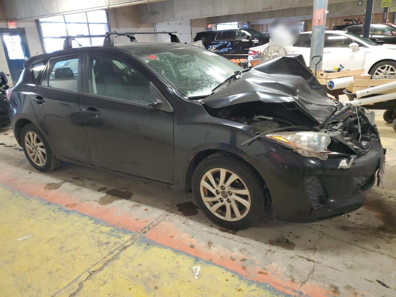 2013 Mazda 3 VIN JM1BL1LP4D1744957 Copart auction photo, front end / mechanical damage thumbnail 4