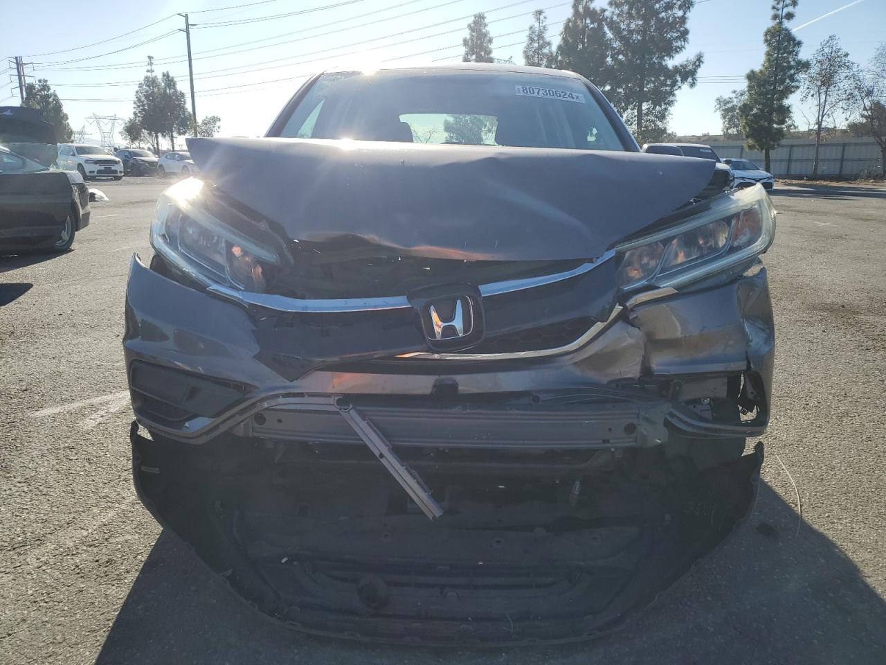 2015 Honda CR-V VIN 3CZRM3H36FG709820 Copart auction photo, front end damage thumbnail 5