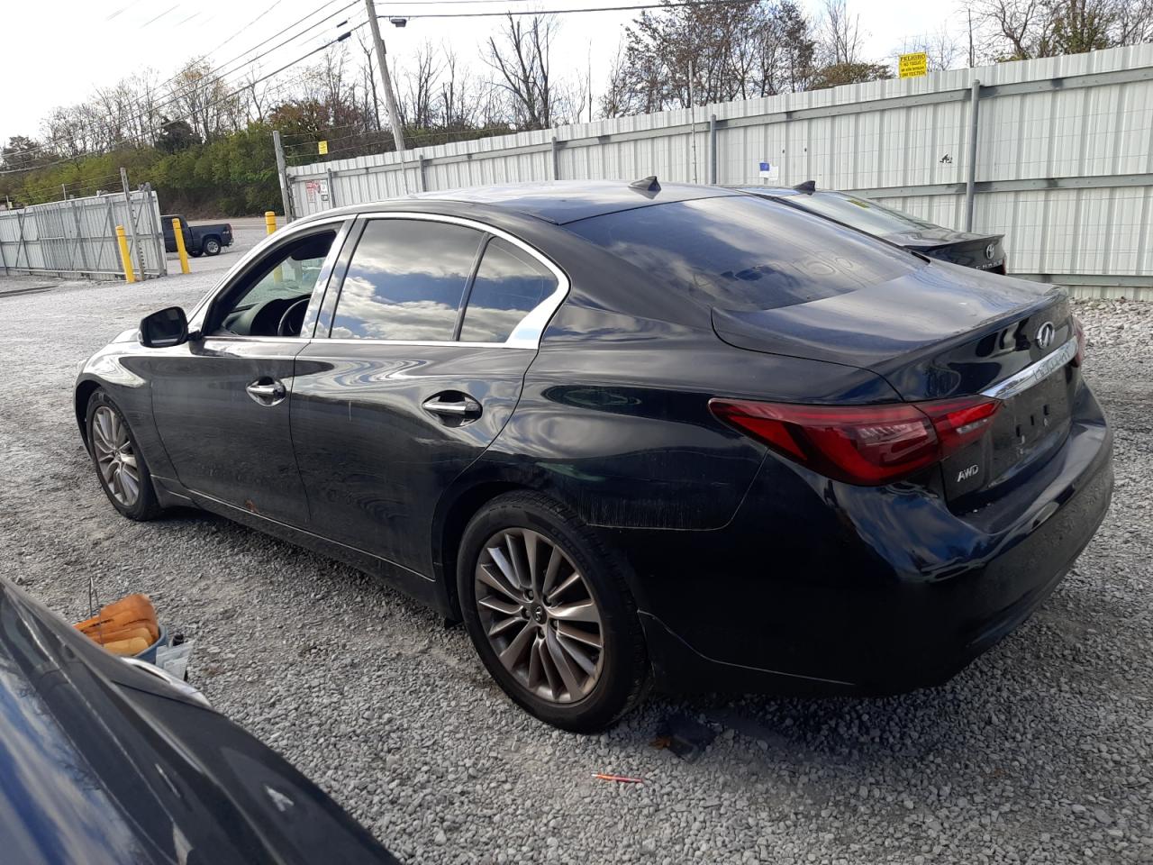 2018 Infiniti Q50 VIN JN1EV7ARXJM445078 Copart auction photo, vandalism damage thumbnail 2