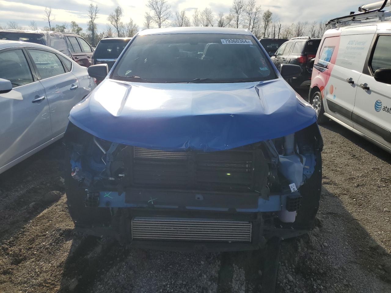 2019 Chevrolet Equinox VIN 3GNAXHEV0KS596281 Copart auction photo, front end damage thumbnail 5
