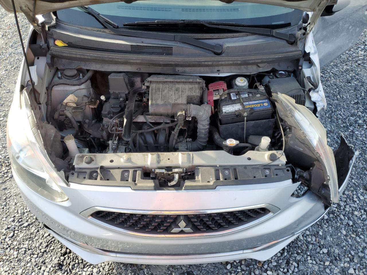2018 Mitsubishi Mirage VIN ML32A3HJ3JH013867 Copart auction photo, front end / side damage thumbnail 11