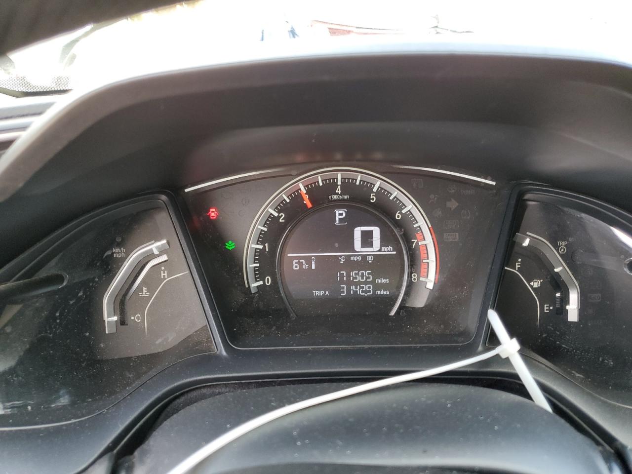 2016 Honda Civic VIN 2HGFC2F58GH566494 Copart auction photo, front end / side damage thumbnail 9
