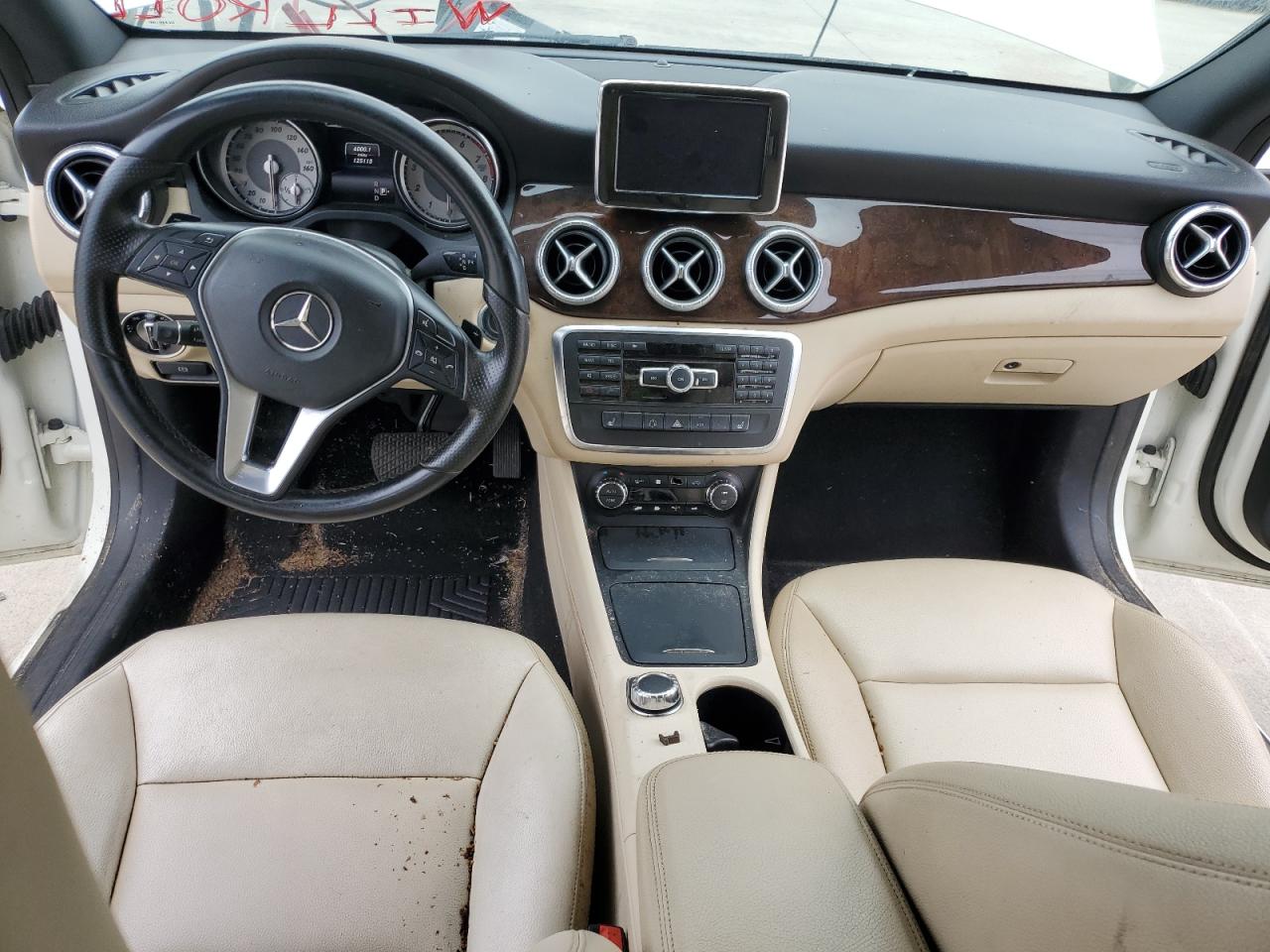 2014 Mercedes-Benz CLA-klasse VIN WDDSJ4EB2EN036697 Copart auction photo, front end / side damage thumbnail 8