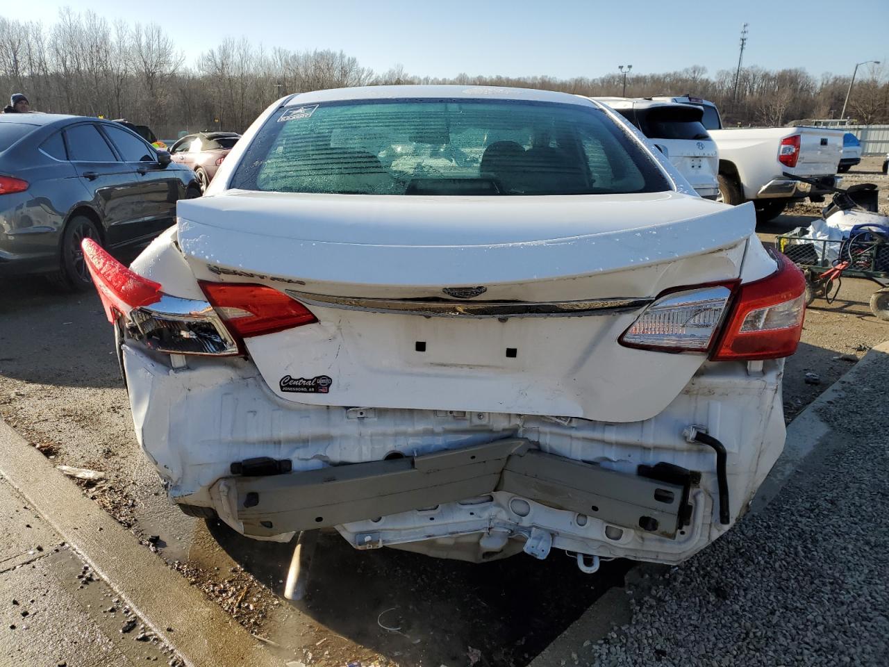 2019 Nissan Sentra VIN 3N1AB7APXKY210586 Copart auction photo, rear end damage thumbnail 6