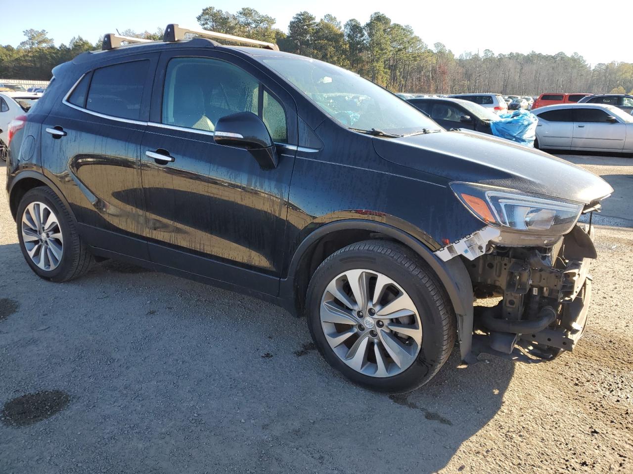 2019 Buick Encore VIN KL4CJASB1KB801620 Copart auction photo, front end / side damage thumbnail 4