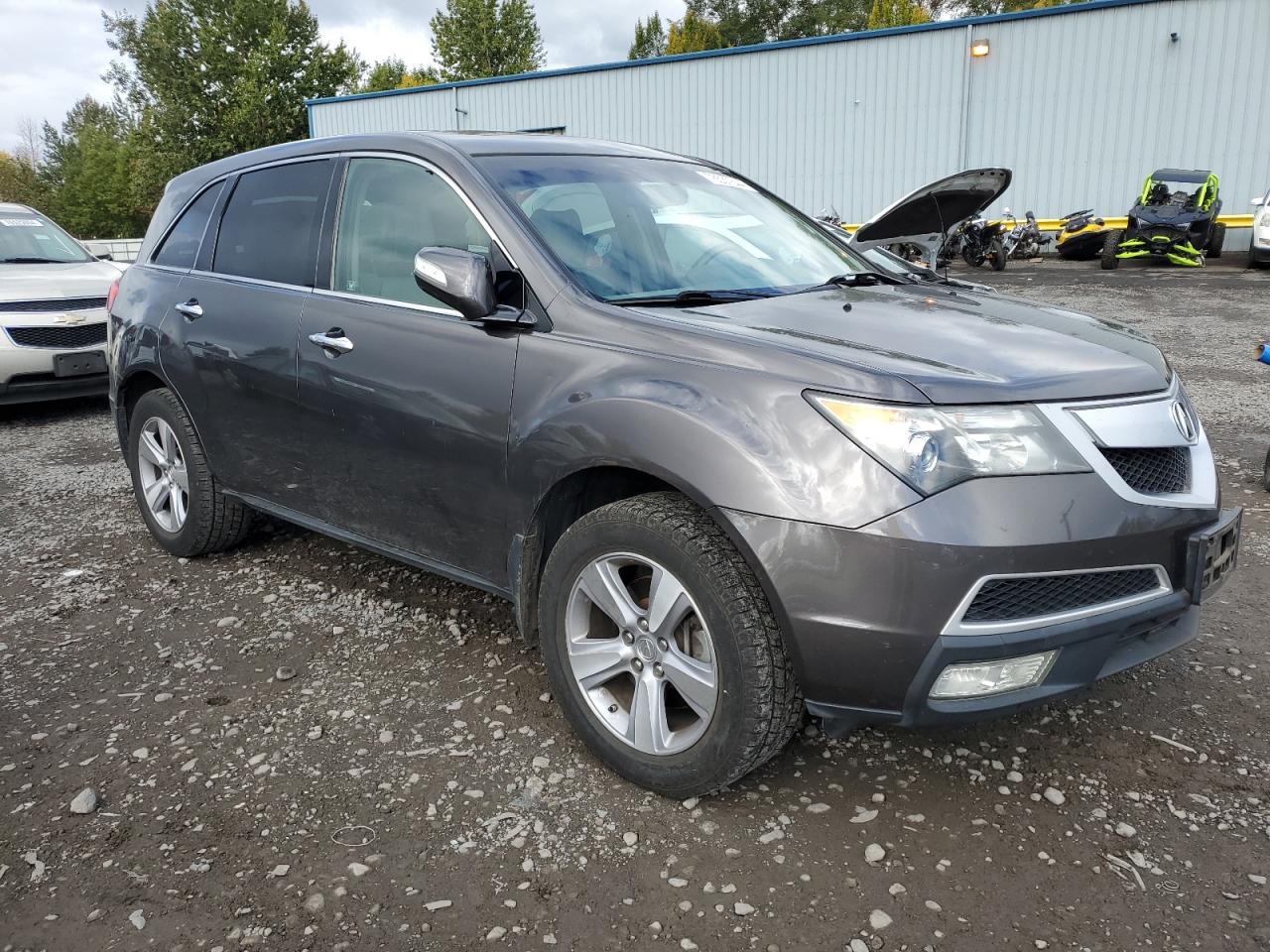 2011 Acura MDX VIN 2HNYD2H64BH542660 Copart auction photo, side / front end damage thumbnail 4