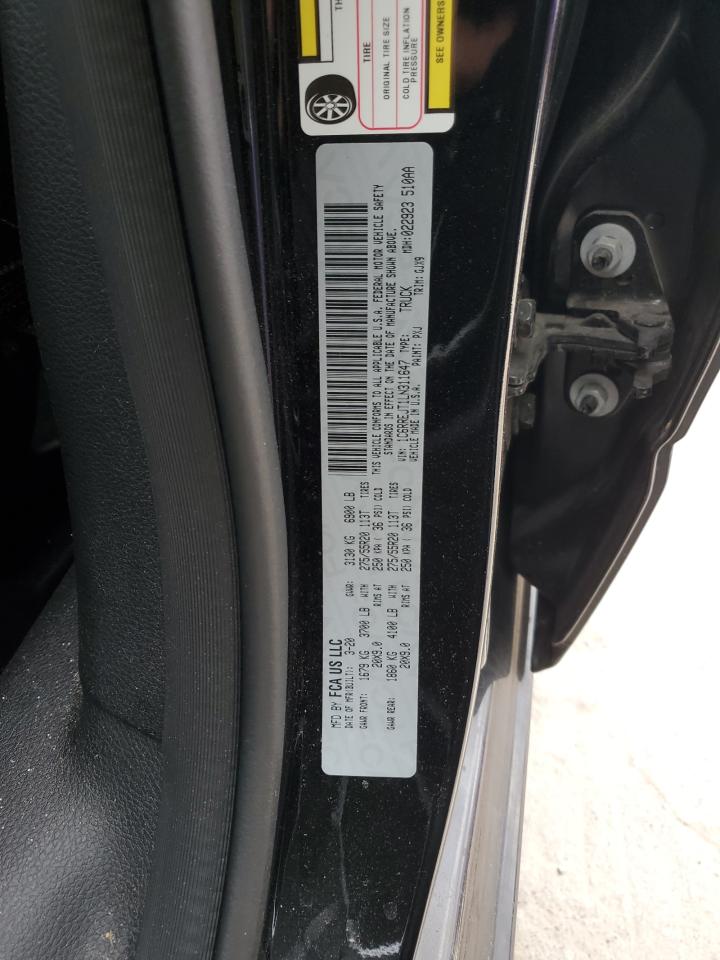 2020 RAM 1500 VIN 1C6RREJT1LN311647 Copart auction photo, all over damage thumbnail 12
