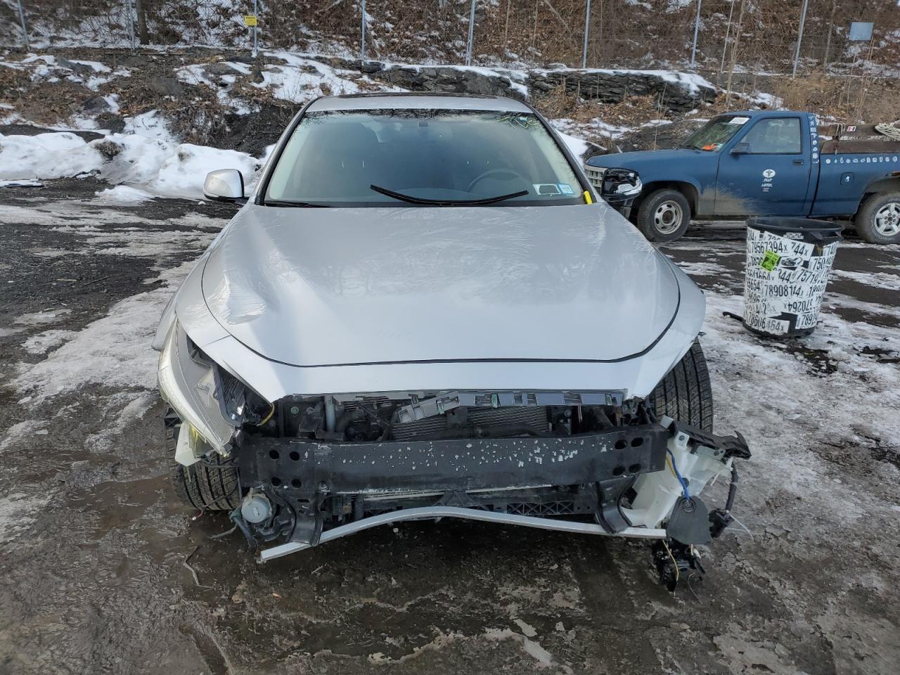 2018 Infiniti Q50 VIN JN1EV7AR9JM610571 Copart auction photo, all over / front end damage thumbnail 5