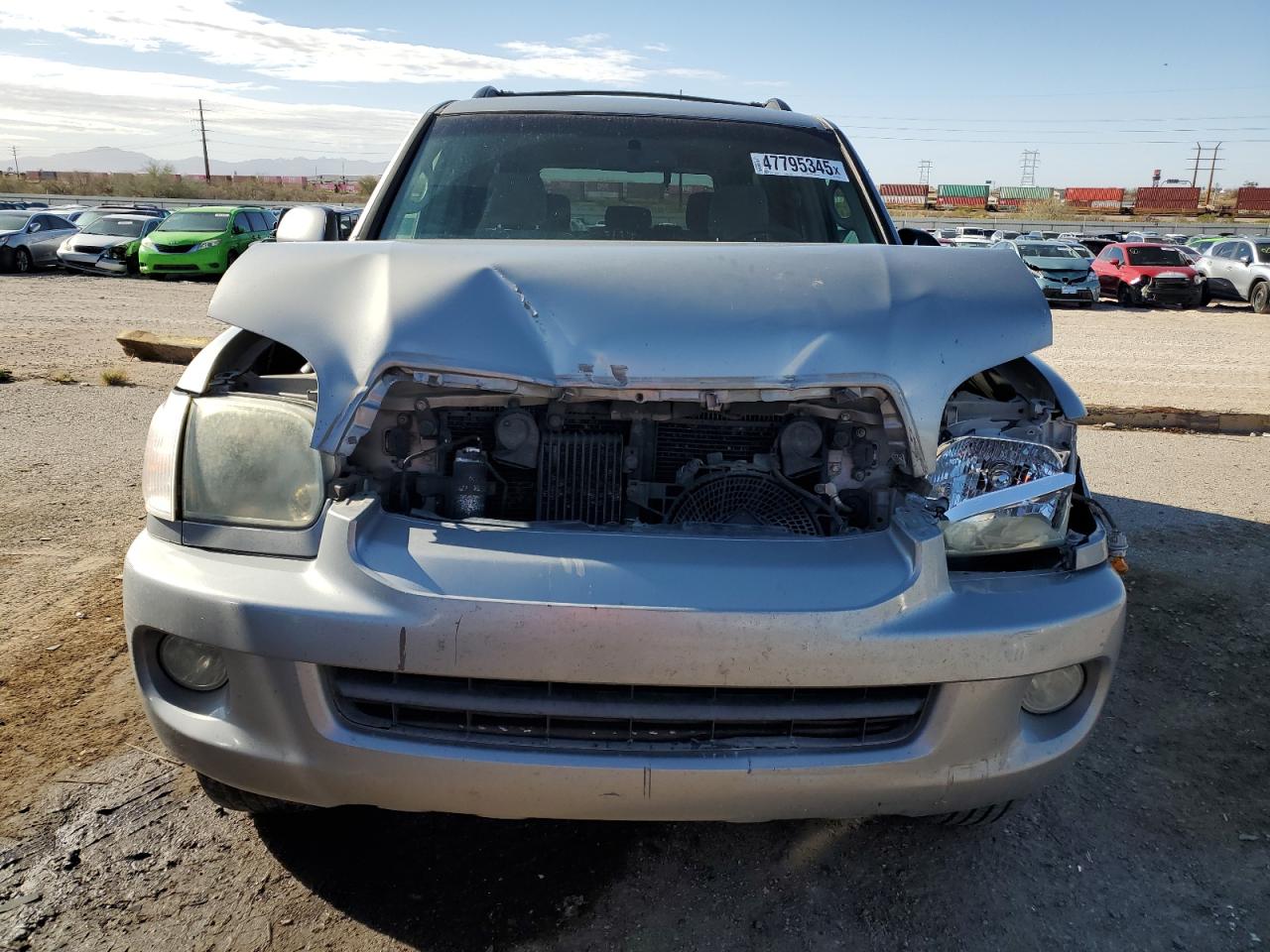 2006 Toyota Sequoia VIN 5TDZT34A56S283438 Copart auction photo, front end damage thumbnail 5