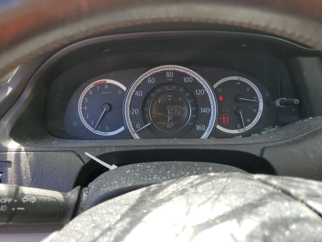 2014 Honda Accord VIN 1HGCR2F87EA180897 Copart auction photo, top/roof damage thumbnail 9