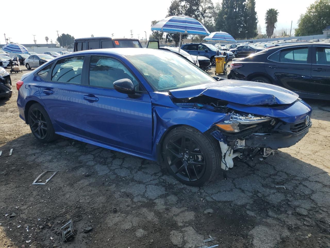 2024 Honda Civic VIN 2HGFE2F51RH524567 Copart auction photo, all over damage thumbnail 4