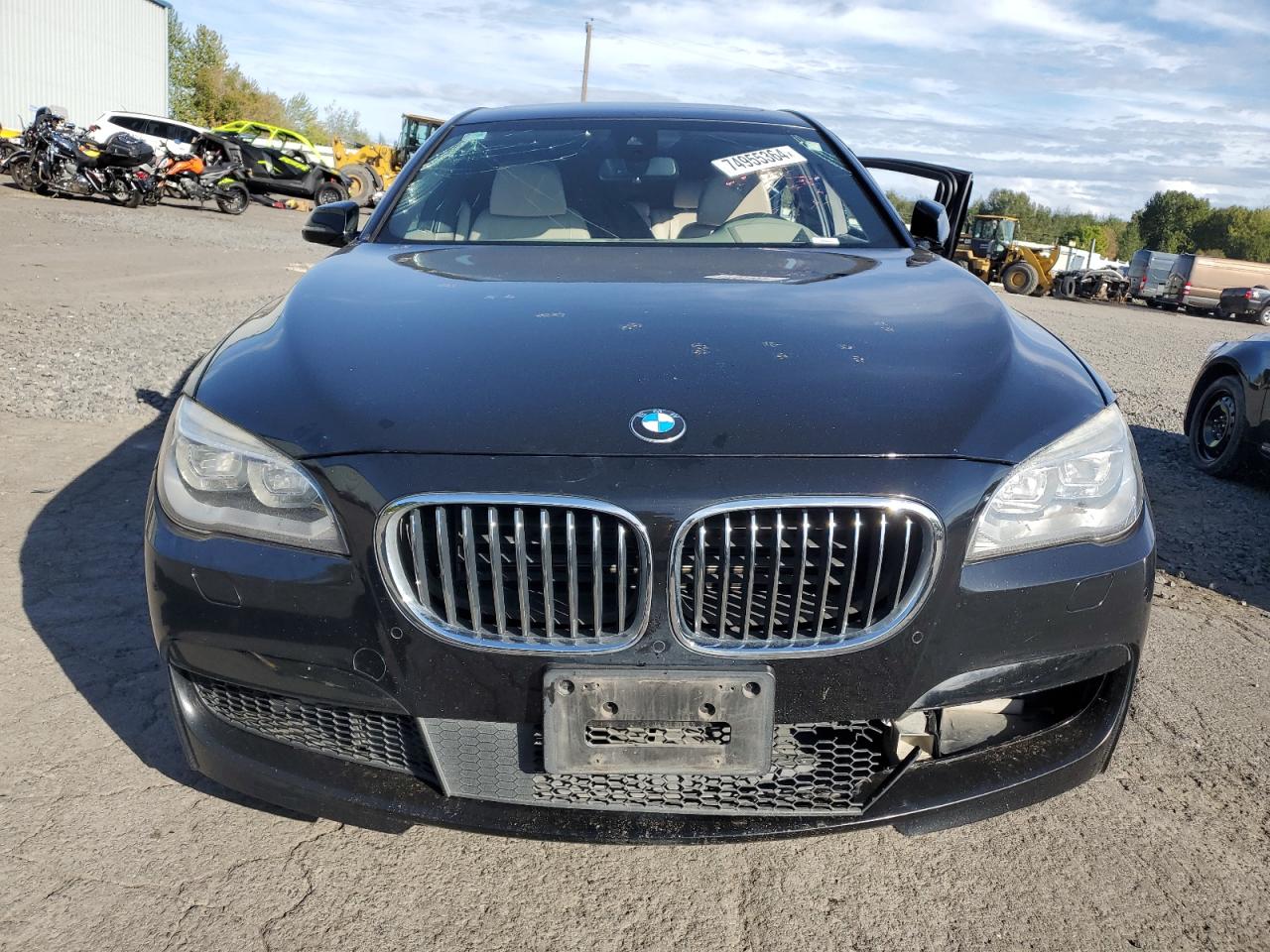 2015 BMW 7er VIN WBAYE8C53FD781802 Copart auction photo, all over / undercarriage damage thumbnail 5