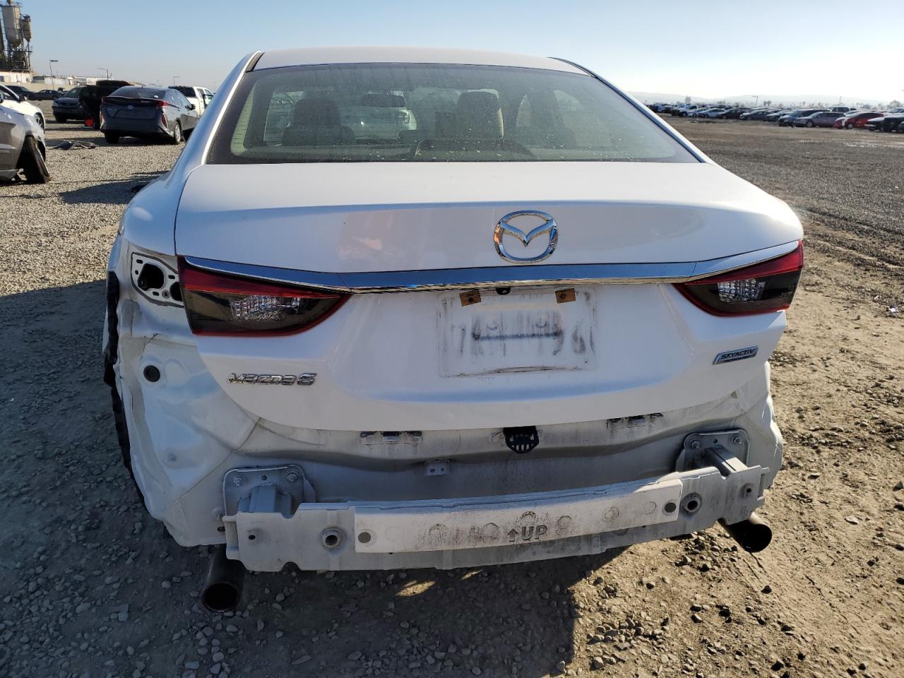 2015 Mazda 6 VIN JM1GJ1U51F1220953 Copart auction photo, rear end damage thumbnail 6