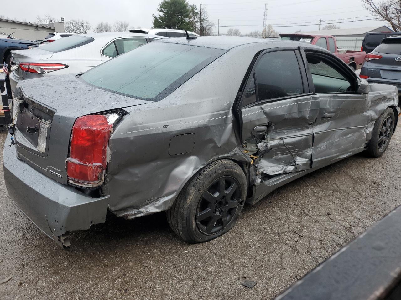 2006 Cadillac CTS VIN 1G6DM57T660203571 Copart auction photo, side / rear end damage thumbnail 3