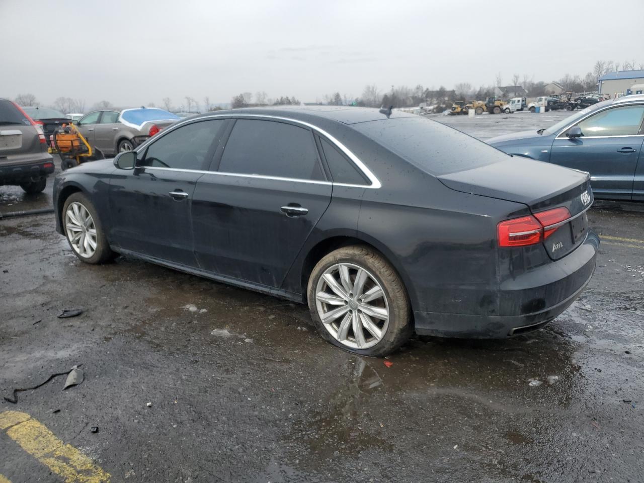 2017 Audi A8 VIN WAU43AFD2HN003499 Copart auction photo, side / rear end damage thumbnail 2